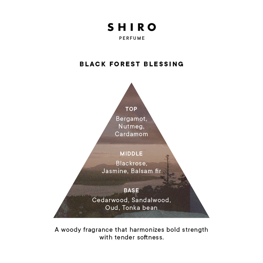 SHIRO 希少　 BLACK FOREST BLESSING オードパルファン BLACK FOREST BLESSING EAU DE PARFUM (100ML/50ML) – SHIRO US