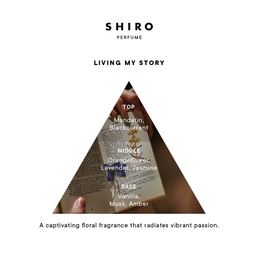 LIVING MY STORY オードパルファン リビング マイ ストーリー LIVING MY STORY EAU DE PARFUM (100ML/50ML) – SHIRO US Online