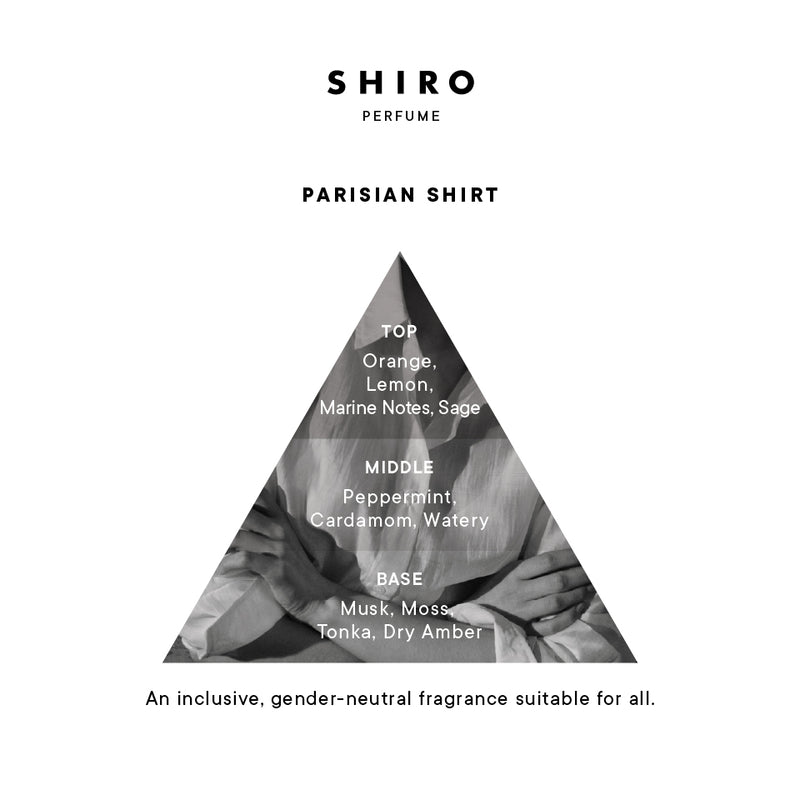 PARISIAN SHIRT EAU DE PARFUM (100ML/50ML) – SHIRO US Online Store